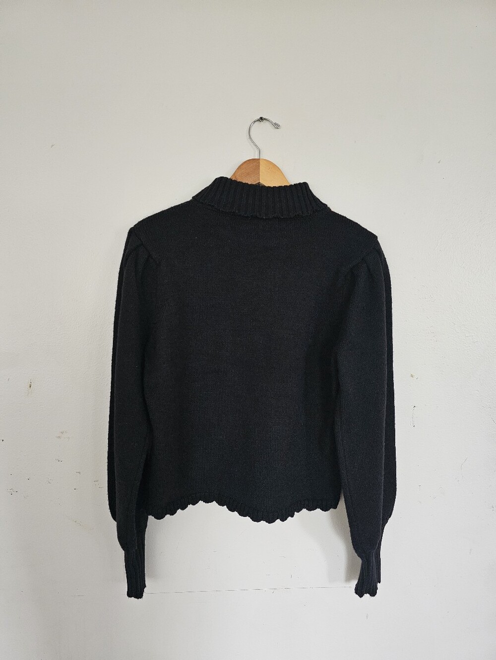 Farm Rio Black Bold Colorful Flower Embroidered Knit Sweater - Picture 2 of 13